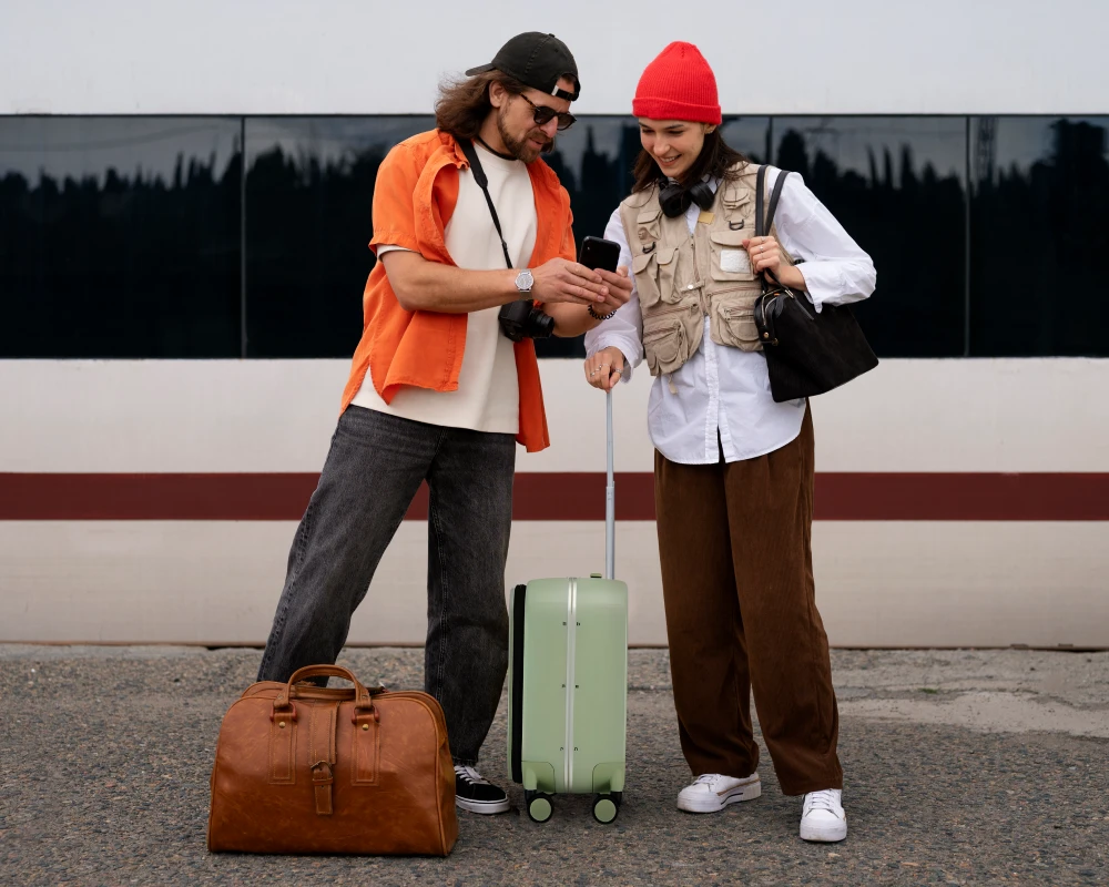 cute hardshell suitcase